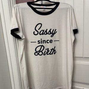 LuLaRoe Black and White Top